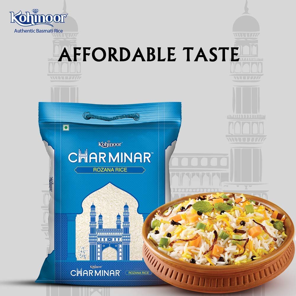 Order Now Kohinoor Charminar Rozana Basmati Rice From Evegro